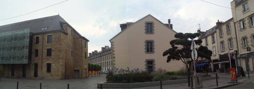 Quartier des Arts et du Châpeau Rouge Quimper, rue saint-Marc, Médiathèque